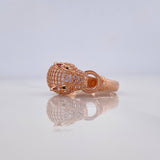 Anillo Pantera 4.3 g / T6 3/4 Oro Rosa 18K
