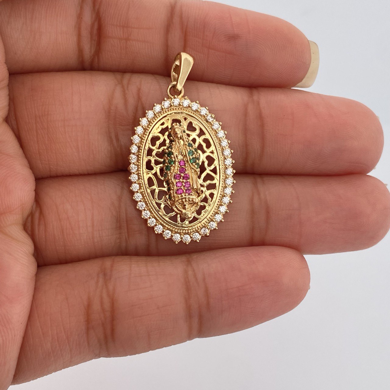 Dije Virgen Guadalupe 4.35gr / 3.4cm / Oro Amarillo 18K %