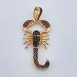 Dije Escorpion 6.35gr / 5cm / Dos Oros Negro Amarillo 18K %