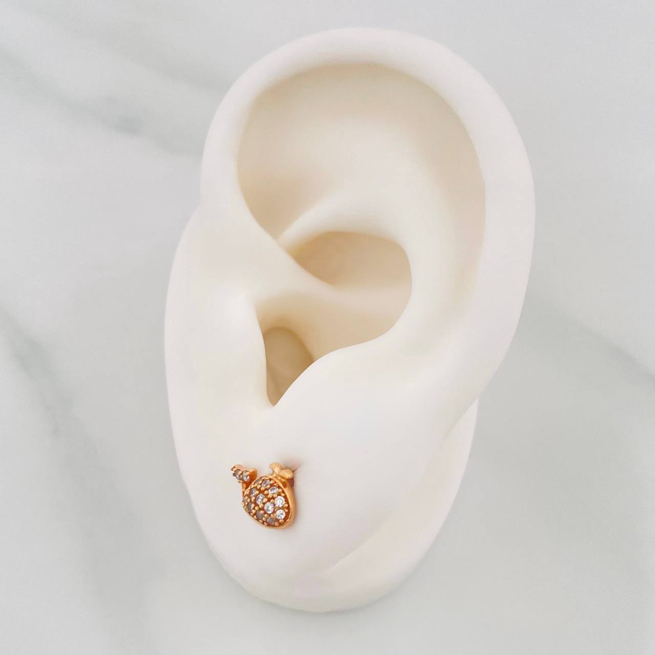 Topos Ballena 1.3g / 10.16mm Oro Rosa 18K