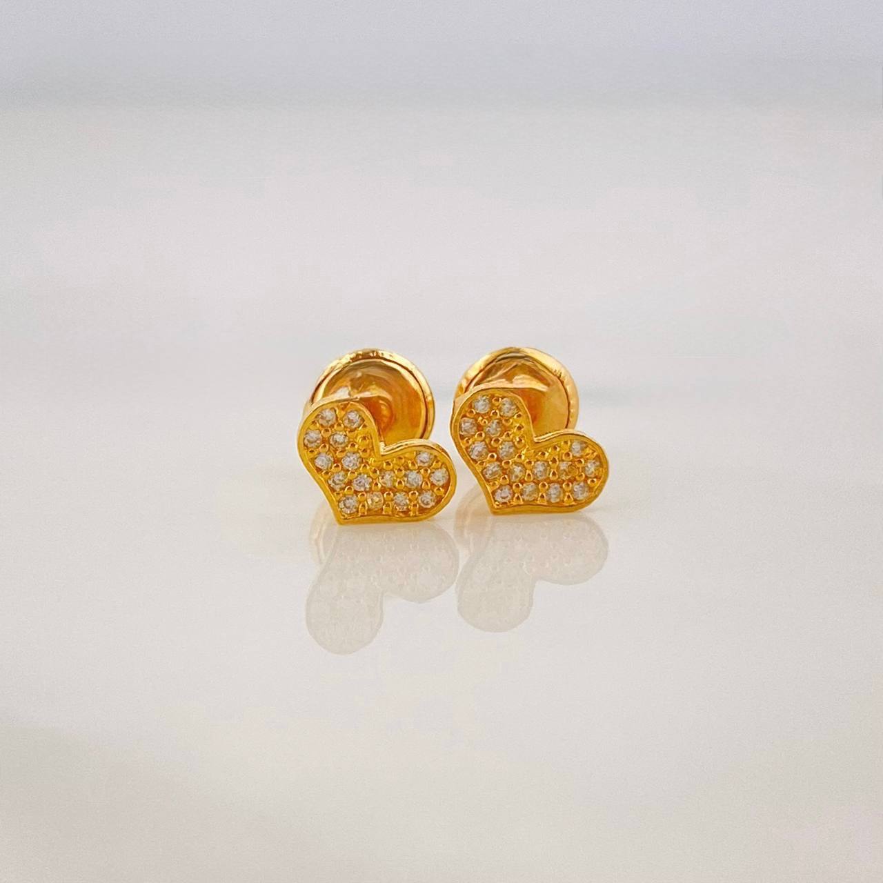 Topos Corazon 0.7g / 7mm Oro Amarillo 18K