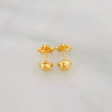 Topos Corazones 0.75g / 6.22mm Oro Amarillo 18K