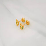 Topos Buho 1.05g / 4.42mm Oro Amarillo 18K
