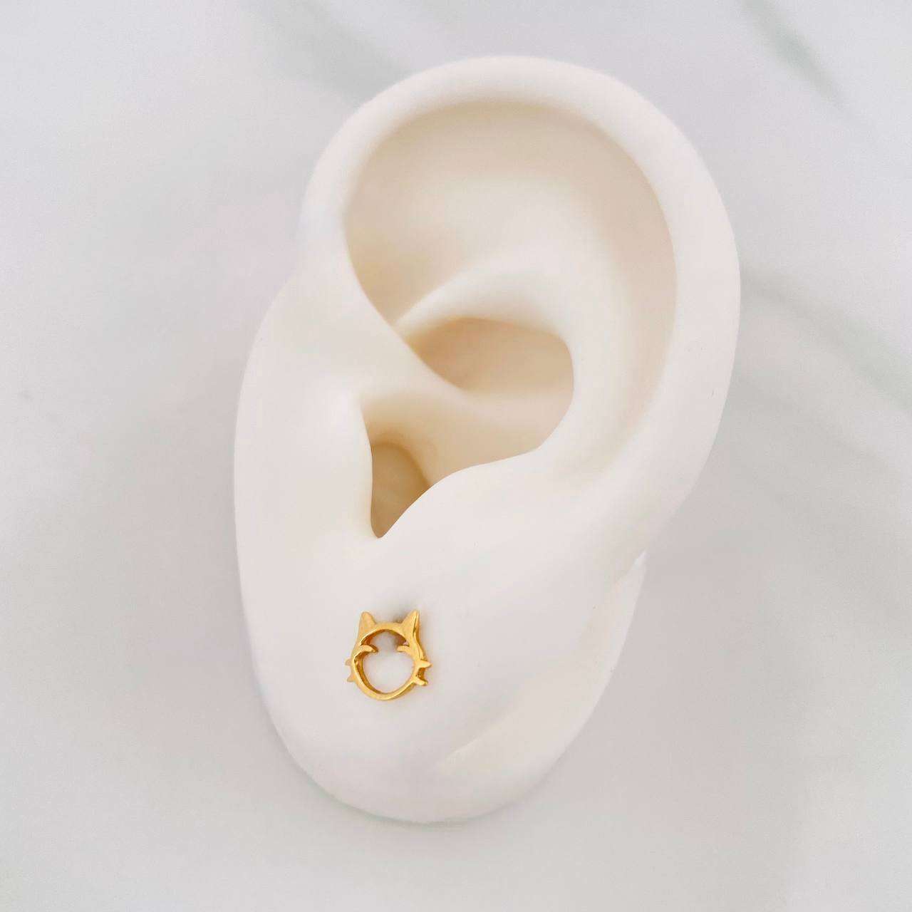 Topos Gato 0.65g / 8.04mm Oro Amarillo 18K