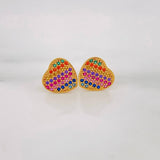 Topos Corazon Tupido 2.15g / 10.47mm Oro Amarillo 18K
