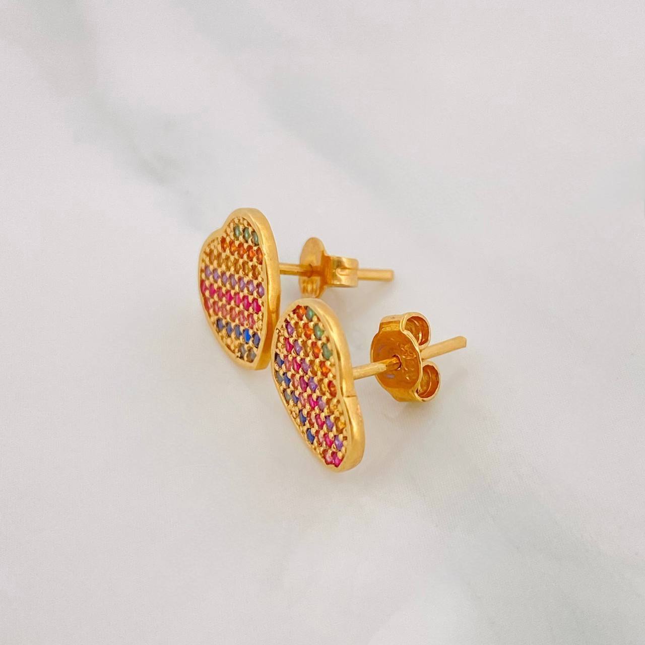 Topos Corazon Tupido 2.15g / 10.47mm Oro Amarillo 18K