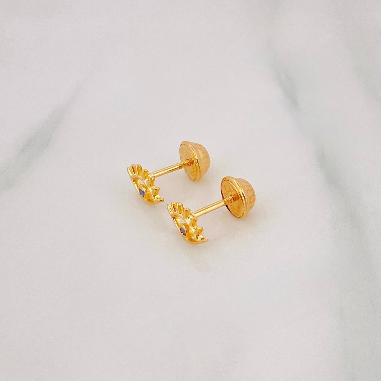 Topos Ojo Mistico 0.7g / 8.41mm Oro Amarillo 18K