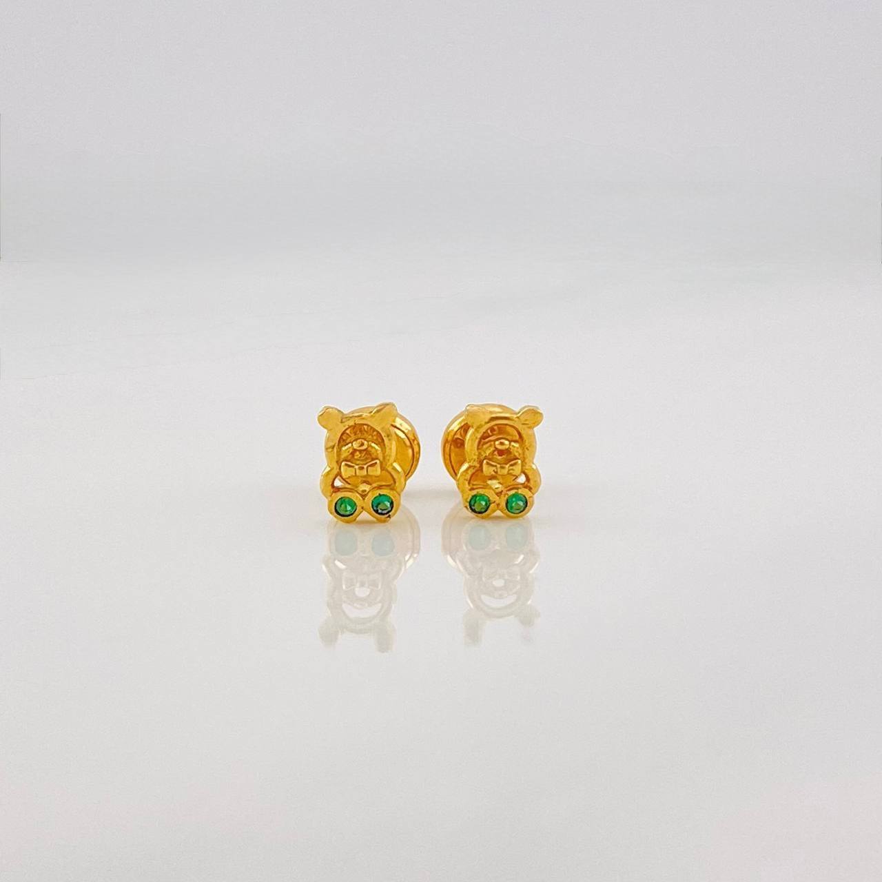 Topos Oso 0.85g / 3.8mm Oro Amarillo 18K
