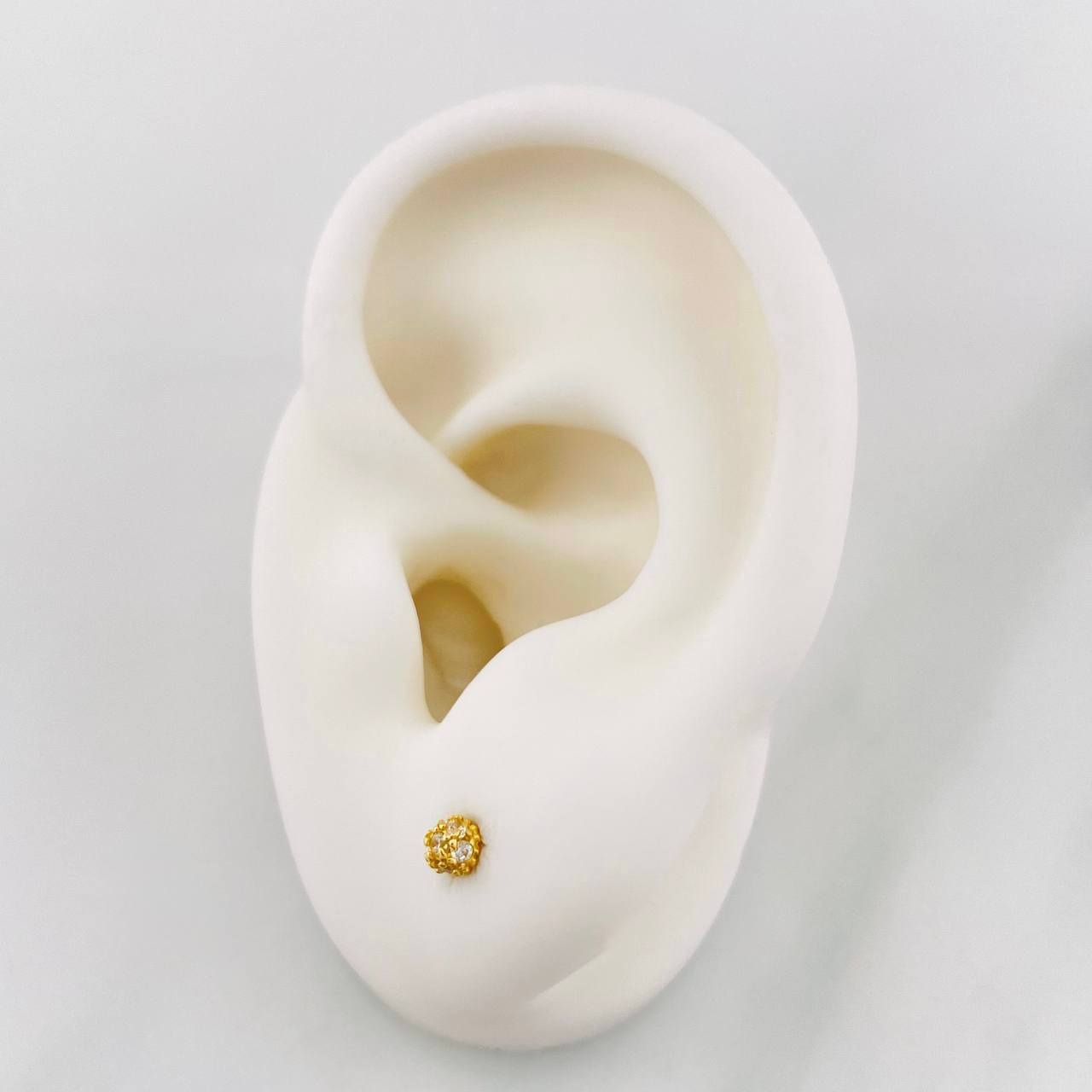 Topos Bolas Doradas 0.75g / 3.3mm Oro Amarillo 18K