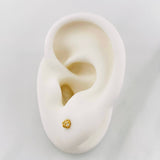 Topos Bolas Doradas 0.75g / 3.3mm Oro Amarillo 18K