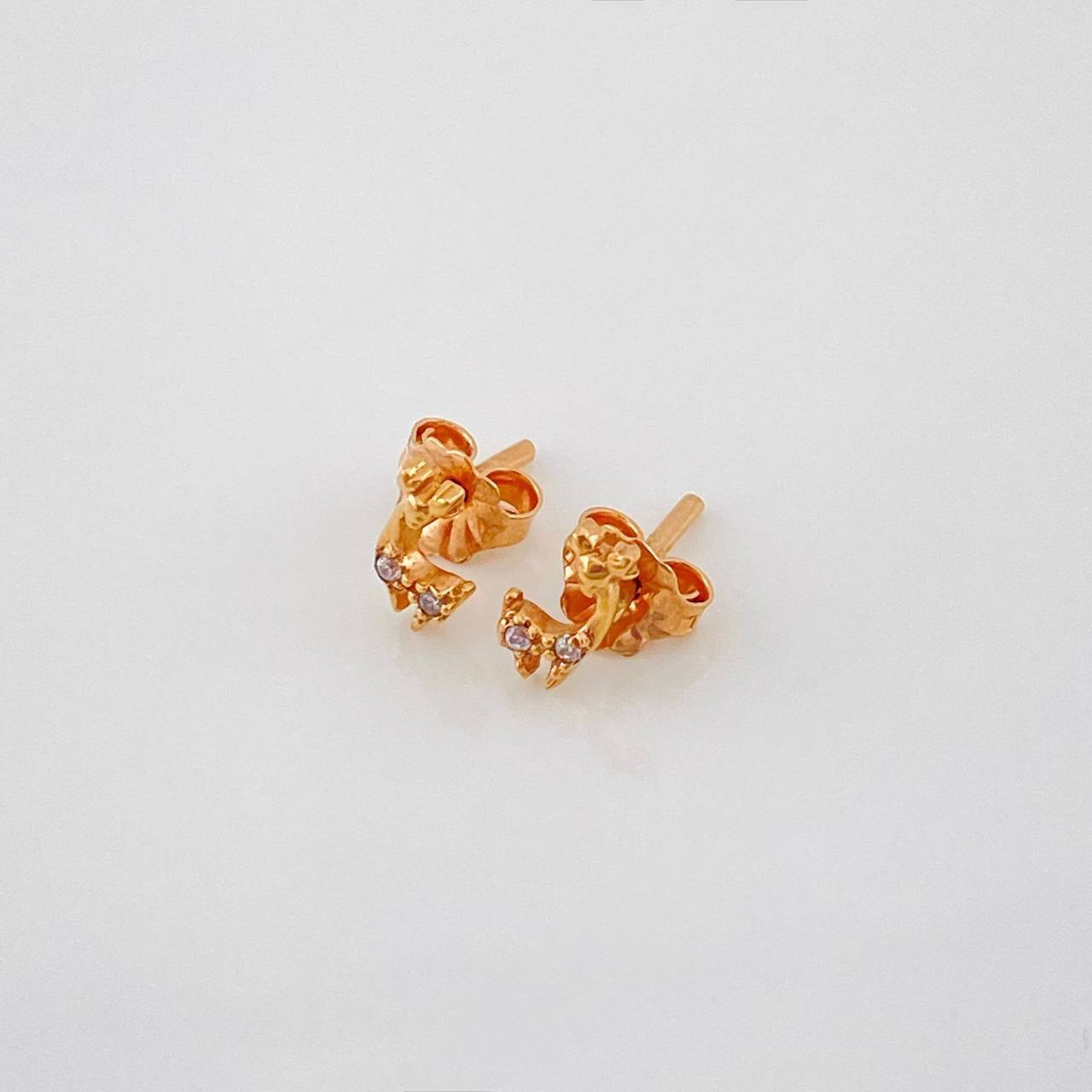 Topos Venado 0.8g / 6.76mm Oro Rosa 18K