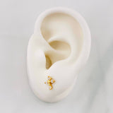 Topos Cruz 1g / 6.53mm Oro Amarillo 18K