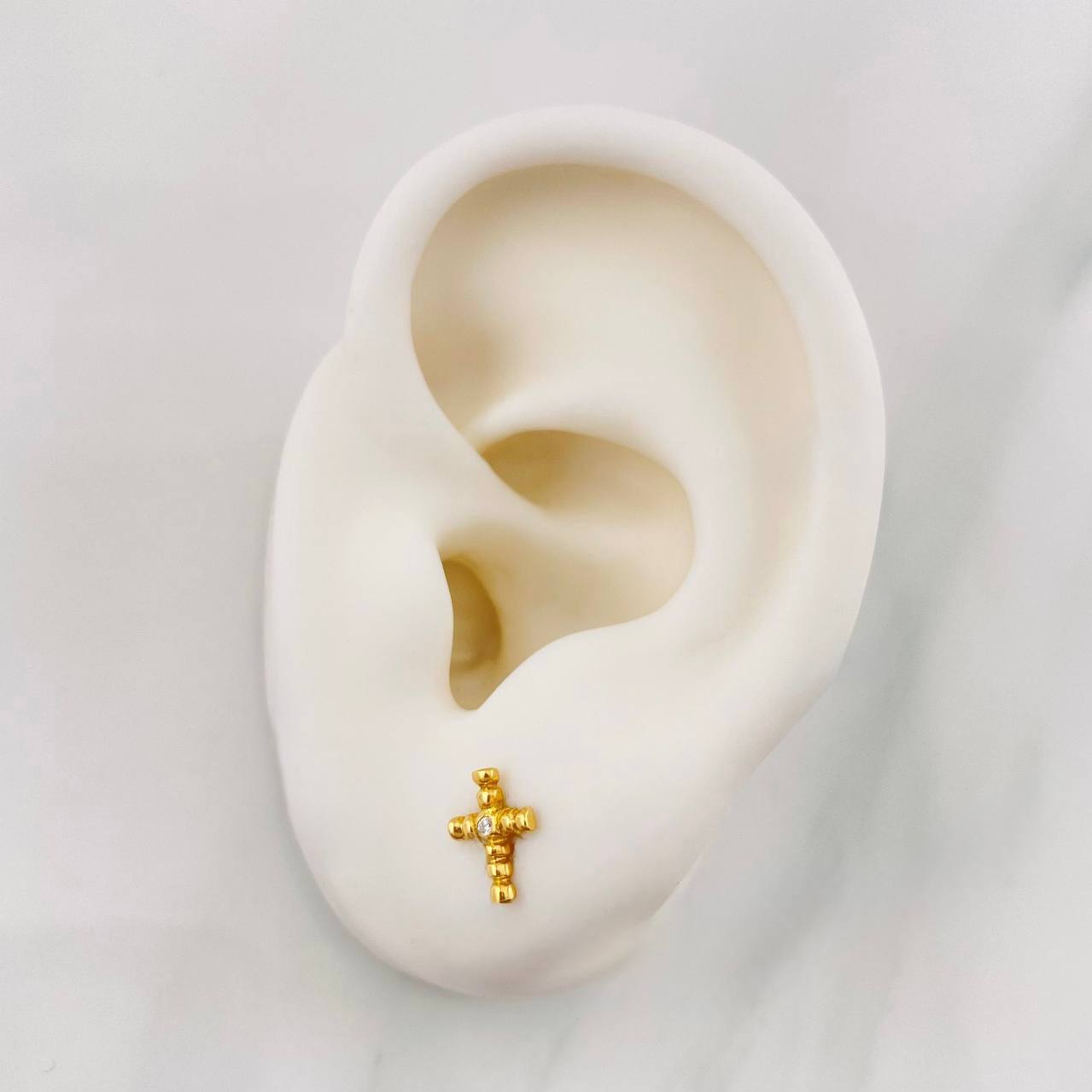 Topos Cruz 0.9g / 6.52mm Oro Amarillo 18K