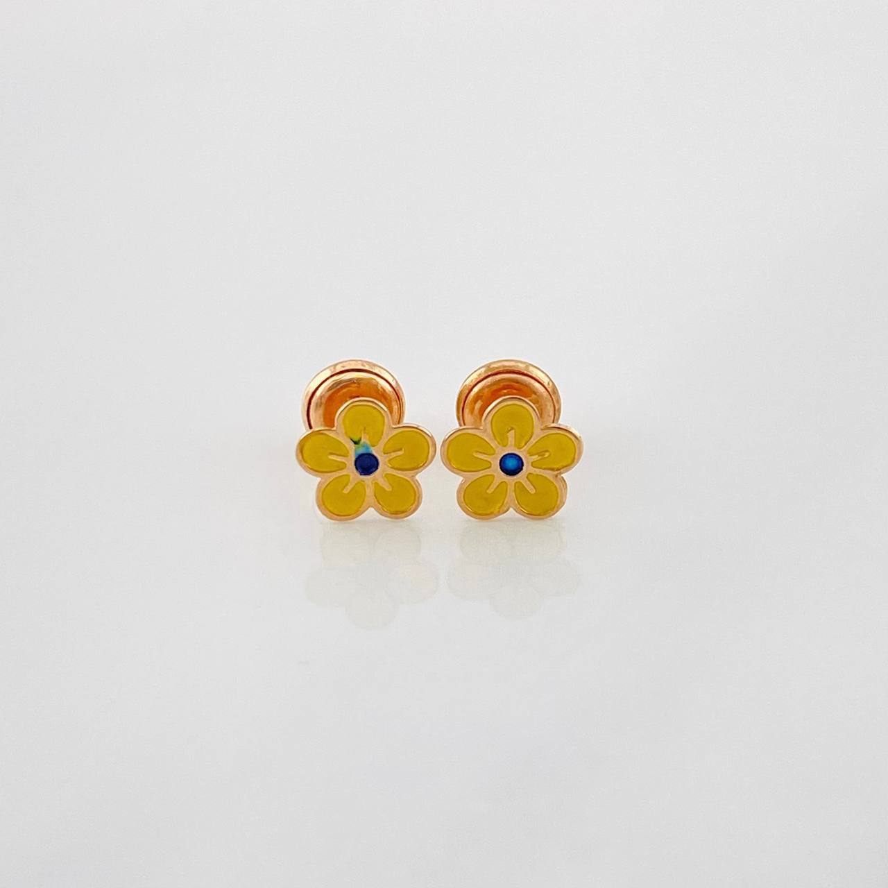 Topos Flor 0.7g / 7.21mm Oro Rosa 18K