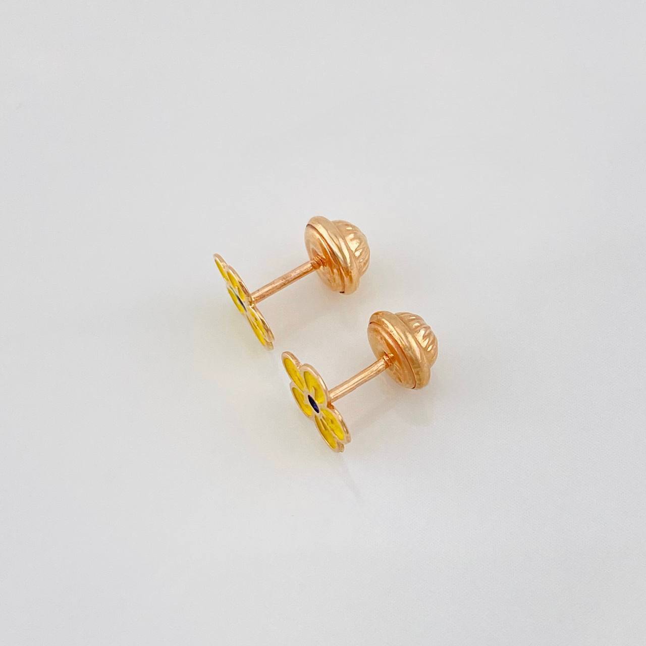 Topos Flor 0.7g / 7.21mm Oro Rosa 18K