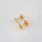 Topos Flor 0.7g / 7.21mm Oro Rosa 18K