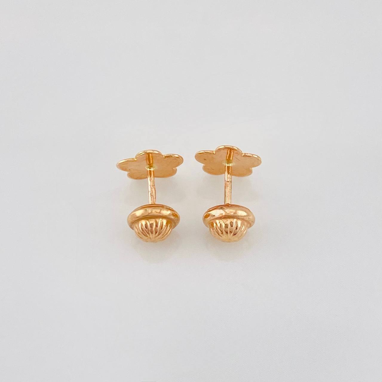 Topos Flor 0.7g / 7.21mm Oro Rosa 18K
