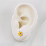 Topos Flor 0.7g / 7.21mm Oro Rosa 18K