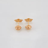 Topos Flor Tricolor 0.65g / 7.15mm Oro Rosa 18K