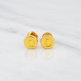 Topos Letra D 1.05g / 7.15mm Oro Amarillo 18K