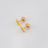 Topos Flor 0.65g / 7.54mm Oro Rosa 18K