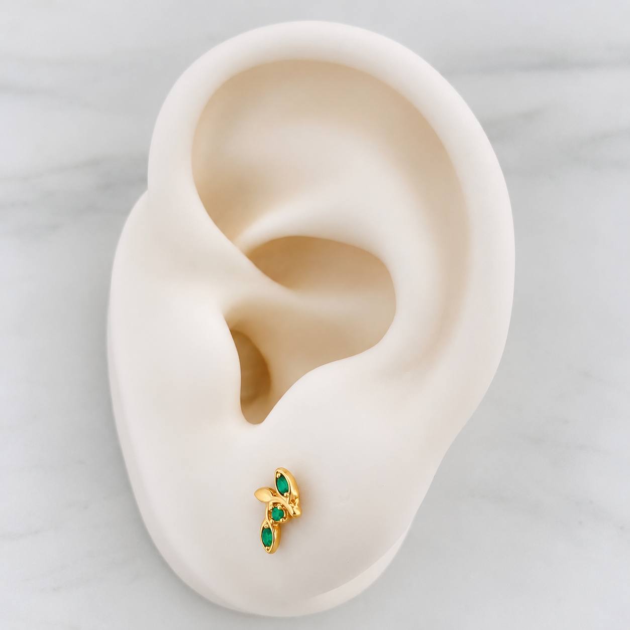 Topos Hojas 0.75g / 8.05mm Oro Amarillo 18K