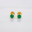 Topos Cuatro Garras Esmeraldas 48pts 1.45g / 4.7mm Oro Amarillo 18K