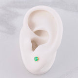 Topos Tres Garras Esmeraldas 27pts 0.75g / 3.9mm Oro Amarillo 18K