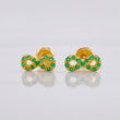 Topos Infinito Esmeraldas 14pts 1.2g / 4.4mm Oro Amarillo 18K