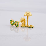 Topos Infinito Esmeraldas 14pts 1.2g / 4.4mm Oro Amarillo 18K