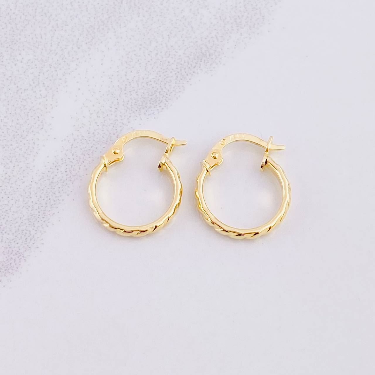 Candongas Gaby 0.9g / 1.5cm Oro Amarillo 18K