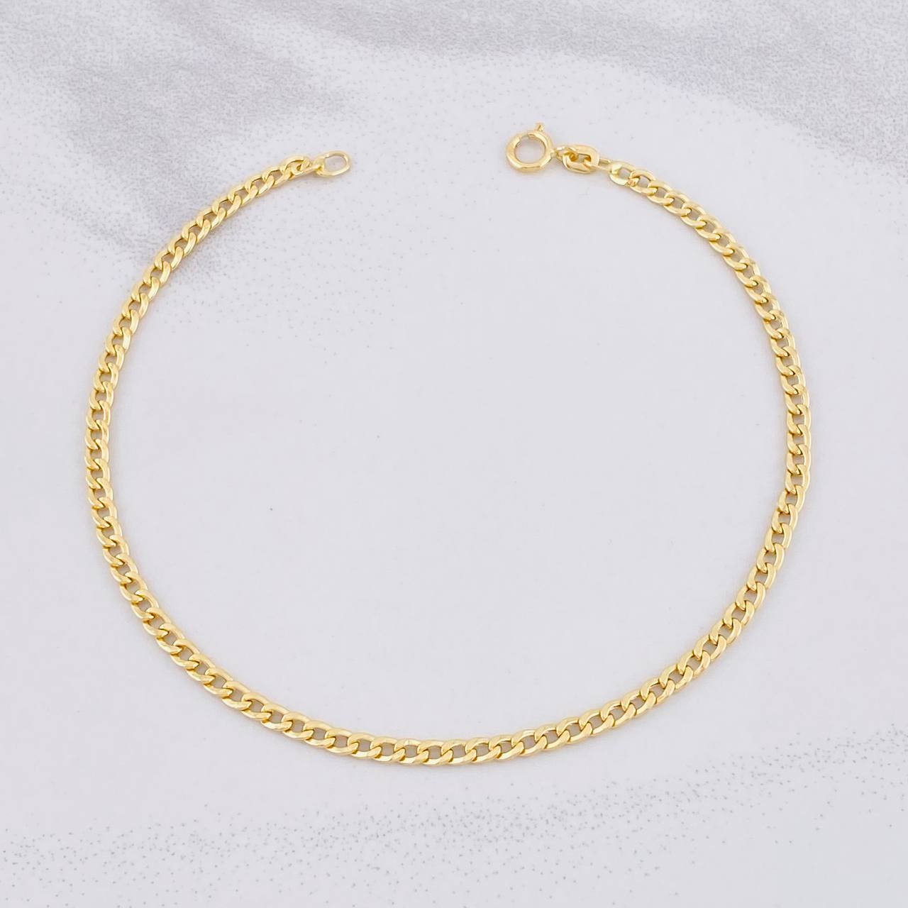 Pulso Cubano 1.1g / 19.6cm / 2.5mm Oro Amarillo 18K