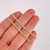 Pulso Cubano 1.1g / 19.7cm / 2.4mm Oro Amarillo 18K