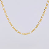 Cadena Figaro 2.35g / 50cm / 2.6mm Oro Amarillo 18K