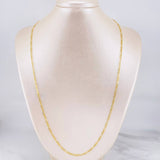 Cadena Figaro 2.75g / 60cm / 2.6mm Oro Amarillo 18K