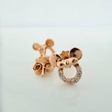 Topos Silueta Ratona 1.2gr / 7.55mm Oro Rosa 18K %