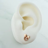 Topos Silueta Ratona 1.2gr / 7.55mm Oro Rosa 18K %