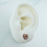 Topos Buho 1.4gr / 7.6mm Oro Rosa 18K %