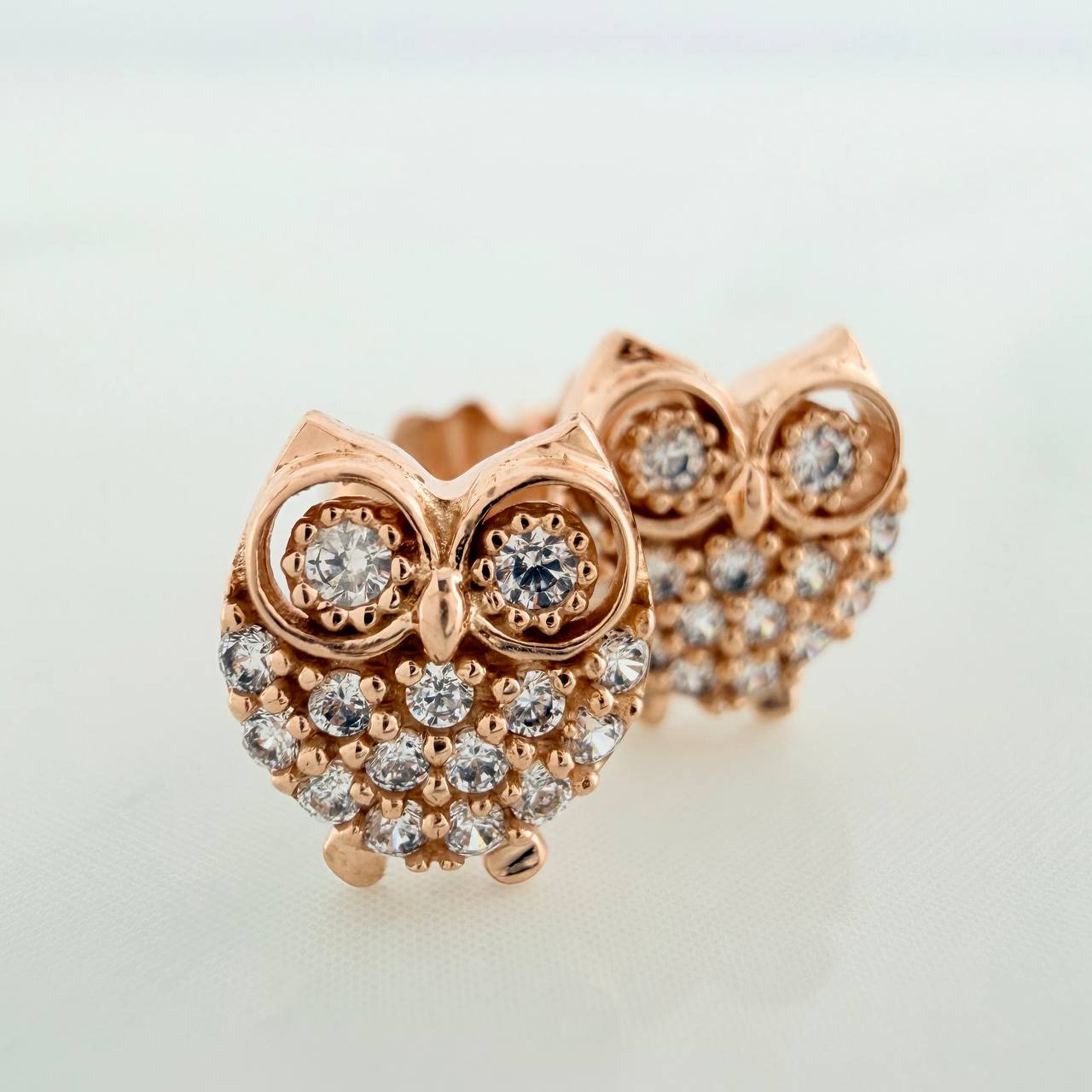 Topos Buho 1.4gr / 7.6mm Oro Rosa 18K %