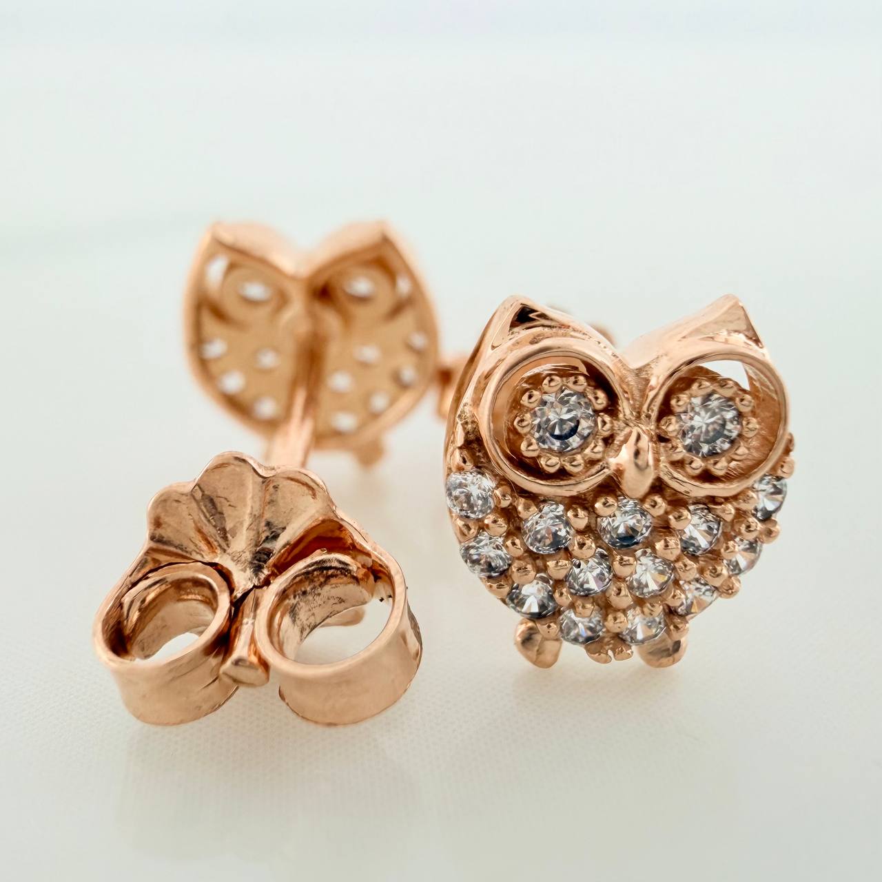 Topos Buho 1.4gr / 7.6mm Oro Rosa 18K %