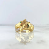 Anillo Caballos Bandera 8.65gr T9 Circones Blancos Verde Dos Oros Blanco Amarillo ©