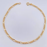 Pulso Figaro 1.1gr / 19.5cm / 2.5mm Oro Amarillo +1 18K &