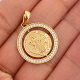 Dije San Benito 4.1gr / 3.3cm / Oro Amarillo 18K %