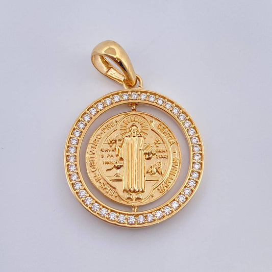 Dije San Benito 4.1gr / 3.3cm / Oro Amarillo 18K %