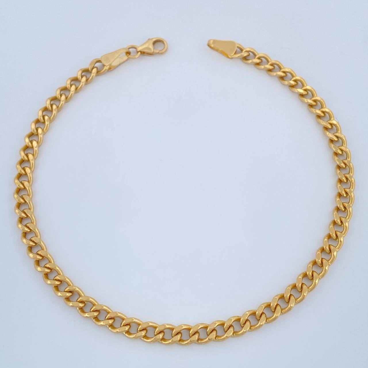 Pulso Cubano 3.85gr / 19.4cm / 3mm Oro Amarillo +1 18K $