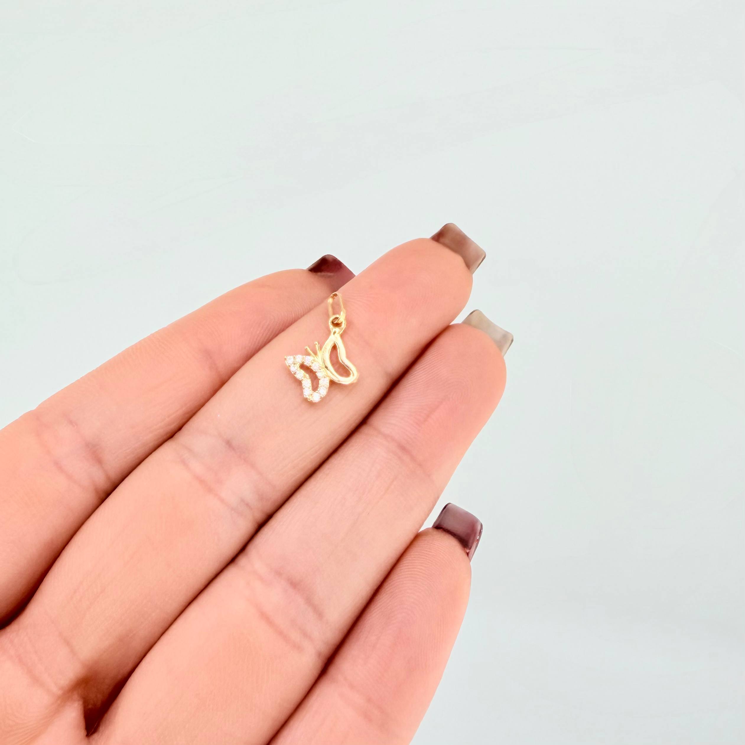 Dije Mariposa 0.5gr / 1.2cm / Oro Amarillo 18K *