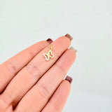 Dije Mariposa 0.5gr / 1.2cm / Oro Amarillo 18K *