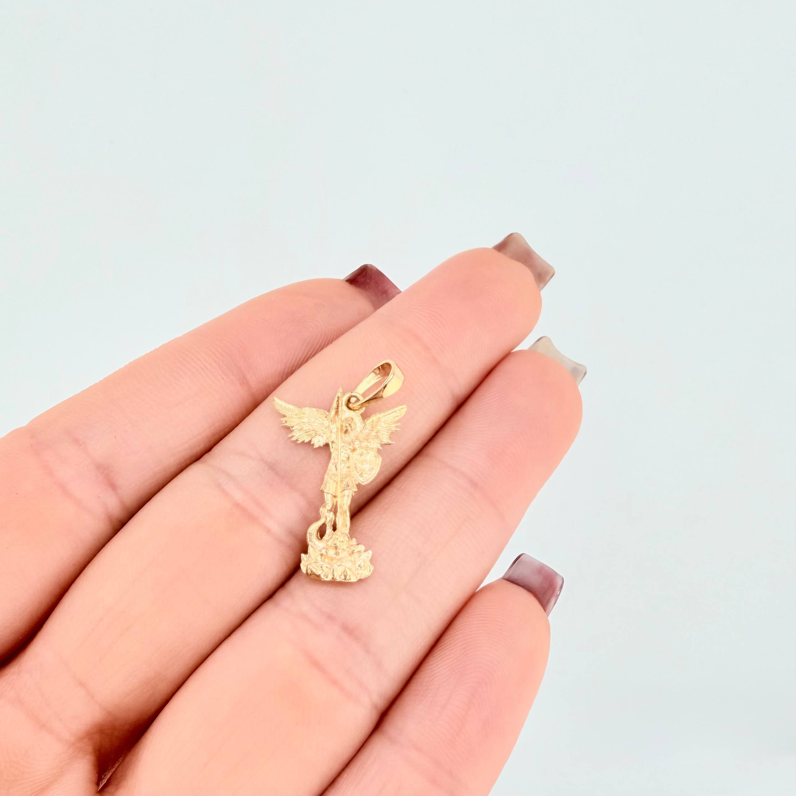 Dije San Miguel Arcangel 1.4gr / 2.5cm / Oro Amarillo 18K *