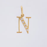 Dije Letra N 0.8gr / 2cm / Oro Amarillo 18K