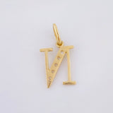 Dije Letra N 0.8gr / 2cm / Oro Amarillo 18K